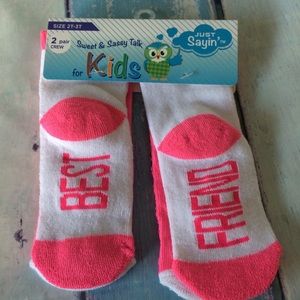 Cute toddler 2 pk novelty crew socks M1